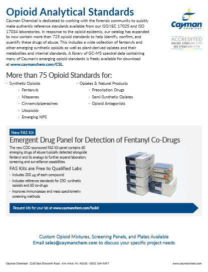 Opioid Analytical Standards<br>